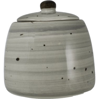 International Tableware RT-61 Rotana Stoneware Sugar Dish, 8 oz., 12/Case - Gray