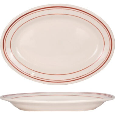 International Tableware Rosewood Stoneware Platter, 12/Case - 12 1/2"