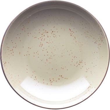 International Tableware SH-110 Splash Stoneware Bowl, 40 oz., 12/Case - Brown Ivory