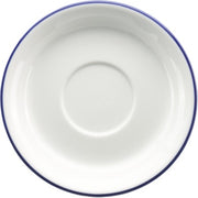 International Tableware TB-2 Torino Bistro Porcelain Saucer, 6 1/8" Diameter, 36/Case - Blue White