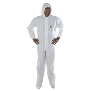 Cordova Safety Products Coverall, White, 25/Case - XL