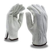 Cordova Safety Products Leather Glove, Gray - L