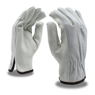 Cordova Safety Products Leather Glove, Gray - L