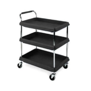 Metro Bc Series Deep Ledge Utility Cart 3 Shelf Open Base BC2636-3DBL