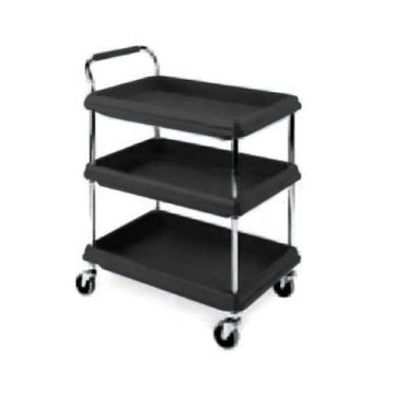 Metro Bc Series Deep Ledge Utility Cart 3 Shelf Open Base BC2636-3DBL