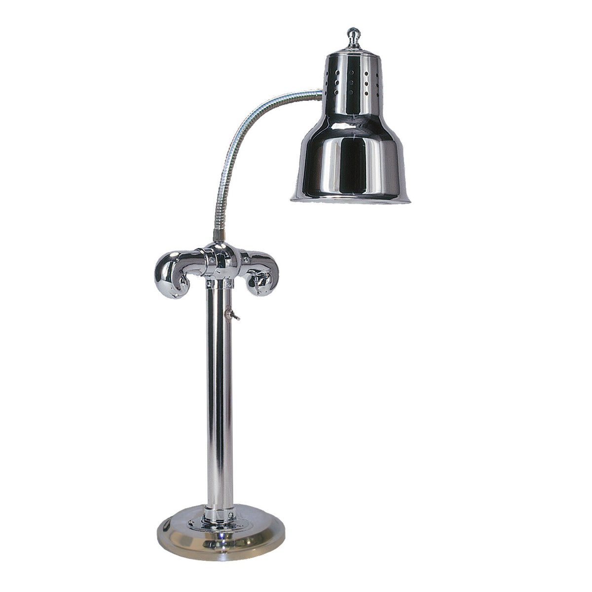 Hanson Heat Lamps SLM-600-RB9-CH-120v Stainless Steel Solid Base, 115V - Default Title
