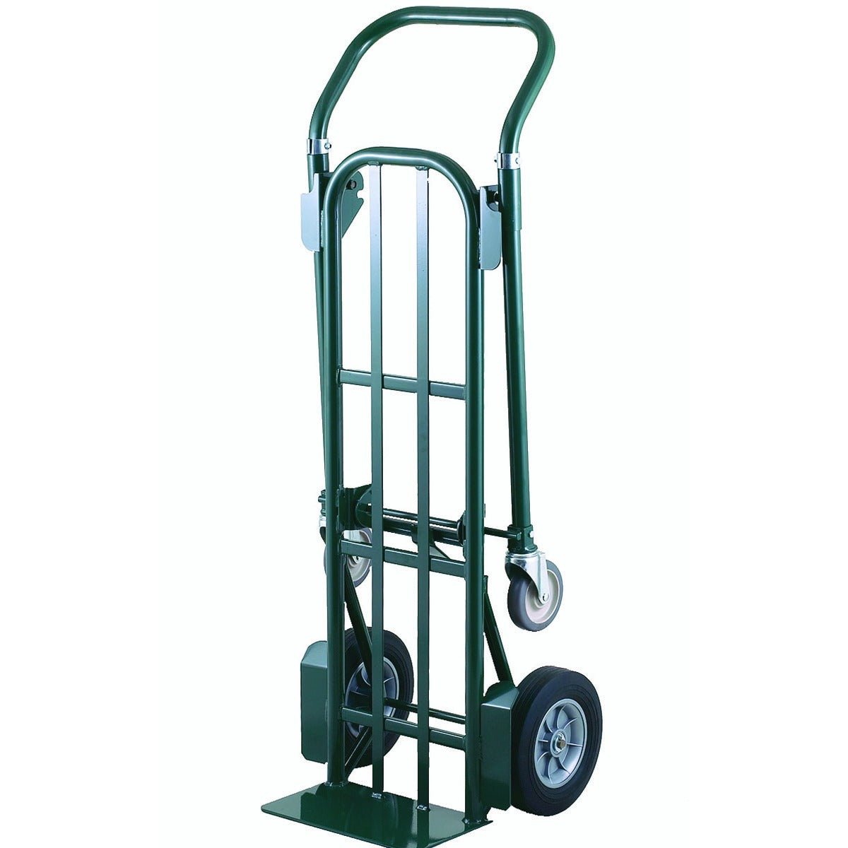 Harper Trucks Convertible Hand Truck, 41" Long, Green - 2 1/2" Solid Rubber