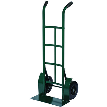 Harper Trucks Steel Hand Truck, 21" Wide, Green - Solid