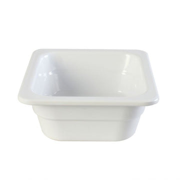 Thunder Group GN1162W Melamine Food Pan, 1/6 Size, White - Default Title