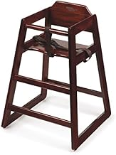 GET HC-100-M-1 Commercial Hardwood High Chair, 20.75"W x 20.25"D x 30"H, Mahogany