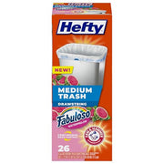 Hefty Fabuloso Watermelon / 26 Count (Pack of 1) / White Trash Bags