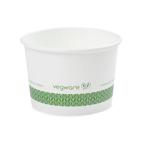 Vegware 8oz / White / Container Food Storage Containers