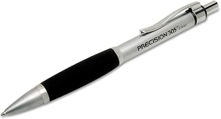 AbilityOne Precision 305 Metal Barrel Mechanical Pencil-0.5mm Fine Point Lead 7520-01-565-4875: Package, 6 Item(s)