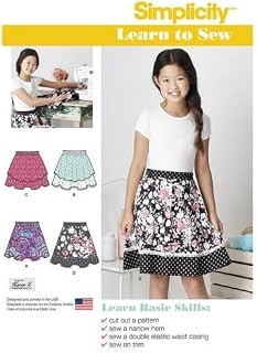 Simplicity 8106 Easy-to-Sew Girls' Layered Skirt Sewing Pattern, Sizes 8-16