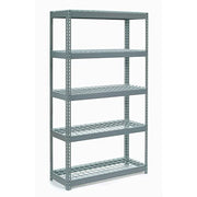 Extra Heavy Duty Shelving 48" W x 18" D x 72" H with 5 Shelves by Global Industrial – Alloy Steel, Grey, Model 717244
