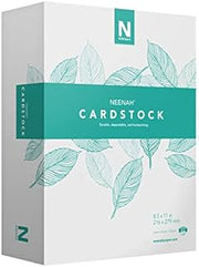 Neenah Cardstock, Mediumweight, 365 Sheets, 90 lb/163 gsm, 94 Brightness, 8.5" x 11" - MORE SHEETS! (91634), 1 Ream