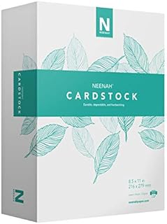 Neenah Cardstock, Mediumweight, 365 Sheets, 90 lb/163 gsm, 94 Brightness, 8.5" x 11" - MORE SHEETS! (91634), 1 Ream