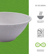 ECO PRODUCTS 32oz / White / Noodle Bowls (Vanguard) Bowls