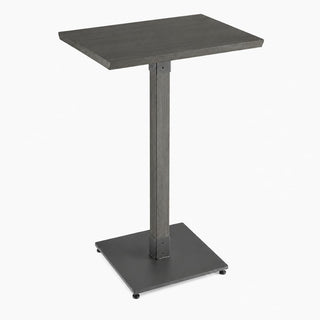 24" x 30" Solid Wood Live Edge Bar Height Table Slate Gray by Glownary – 24 Inches X 30 Inches, Beech, Brown, Model 3492430clg37
