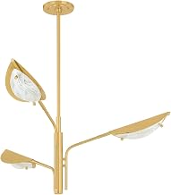 Hudson Valley Lighting 7503-AGB Levin - 3 Light Chandelier - 18.5 Inches Tall and 40 Inches Wide - Aged Brass