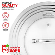 Modern Innovations Silver - Stainless Steel / 1 / 1 Lid - Stainless Steel Lids