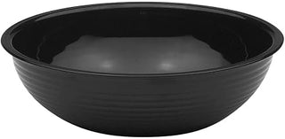 Cambro RSB8CW110 Round Ribbed Serving Bowl, Black, 1.65 qt., Case of 12