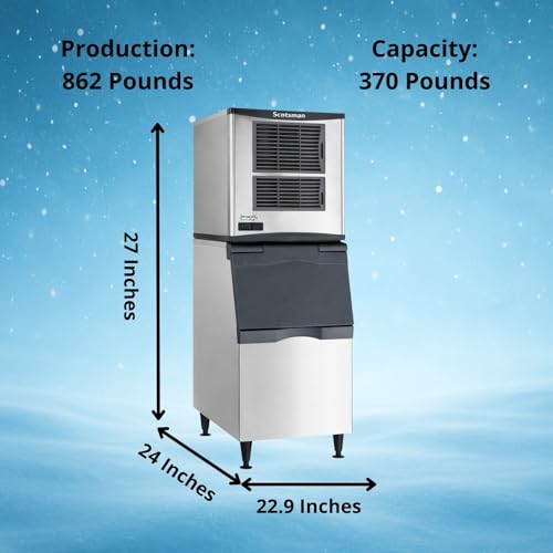 Scotsman 862 lb / Day - 370 lb Storage / 370.0 pounds / 1 Ice Makers