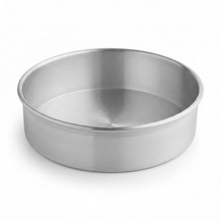 9-Inch Round Aluminum Cake Pan with Removable Bottom by Glownary – 9" x 3", 1.25 liters, Aluminum, Silver, Model 176rcpan93a