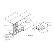 Convenience Concepts Espresso / 36"L x 15.5"W x 36.5"H / Traditional TV Mounts, Stands & Turntables