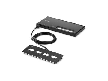 Modular 4-Port Skm W/Remote Pp4. by Belkin – Aluminum, Black, Model F1DN004MOD-KM-4