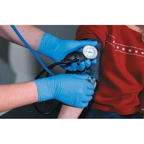 SUPRENO EXT Cuff PF Nitrile Gloves Large (CASE) by Ansell – Large, Nitrile, Blue, Model SEC375L-CASE