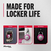 Master Lock Pink / 1 / 1 Pack Combination Padlocks