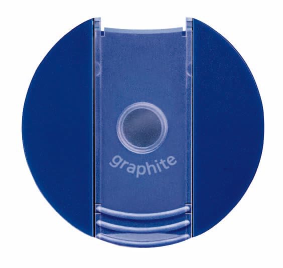 Metal Single Hole Sharpener with Tub (511001BK) by STAEDTLER – Metal, Silver/Blue, Model 511 001 BK