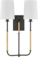 Hudson Valley Lighting 2072-AGB/DB Glenmont - 2 Light Wall Sconce - 21 Inches Tall and 14 Inches Wide - Aged Brass/Distressed Bronze