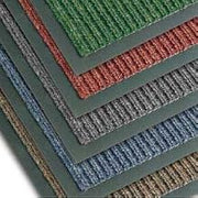 Notrax T39 Bristol Ridge Scraper Carpet Mat, for Wet and Dry Areas, 3' Width x 20' Length x 3/8" Thickness, Slate Blue