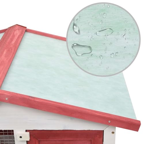 vidaXL Red / 37.0"L x 23.6"W x 38.6"H / Abstract Outdoor Pens & Hutches