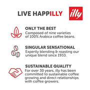 illy Classic Roast / 4.4 Ounce (Pack of 3) / Intenso Ground Espresso Bold Roast Roasted Coffee Beans