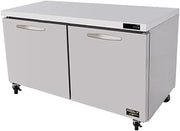 Kool-It KUCF-60-2 Two-Section Undercounter Reach-in Freezer, 16.7 Cubic Feet