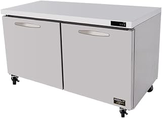 Kool-It KUCF-60-2 Two-Section Undercounter Reach-in Freezer, 16.7 Cubic Feet