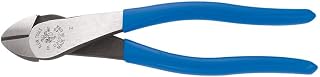KLEIN TOOLS D2000-48 Pliers, Made in USA, Linemans Diagonal Cutting Pliers with High Leverage Design, 8-Inch