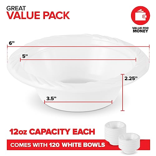 Stock Your Home 120 / 12oz / White Bowls