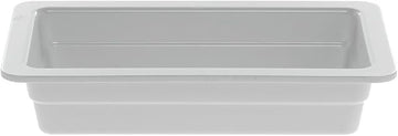 Serving Bowl Display Bowl 1/3 Size White Melamine - 12 1/2 L x 6 3/4 W x 2" H
