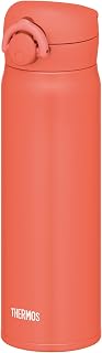 Thermos Water Bottle Vacuum Insulated Mobile Phone Cup 500ml Coral Orange JNR-503 C-OR