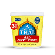 A Taste of Thai Red Curry Paste / 3 Pack / 3 Curry Sauce