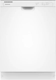 AMANA ADFS2524RW 24-Inch Built-In Dishwasher, 59 dBA, White, 14 Place Settings, Heated Dry & Triple Filter Wash System