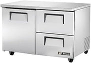 True TUC-48D-2-HC 48" Two Section Undercounter Refrigerator, Two Drawers & One Door