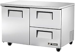 True TUC-48D-2-HC 48" Two Section Undercounter Refrigerator, Two Drawers & One Door