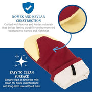 San Jamar 15" / Puppet / Red Oven Mitts