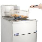 SG18-S 75 lb. Stainless Steel Floor Fryer (SG18-S 75 lb) by Pitco – SG18-S 75 LB Natural Gas, Stainless Steel, Model Solstice Gas Fryer