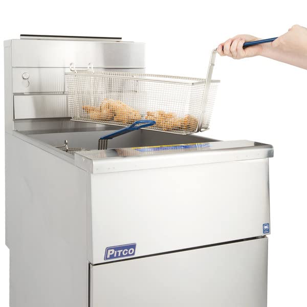 SG18-S 75 lb. Stainless Steel Floor Fryer (SG18-S 75 lb) by Pitco – SG18-S 75 LB Natural Gas, Stainless Steel, Model Solstice Gas Fryer